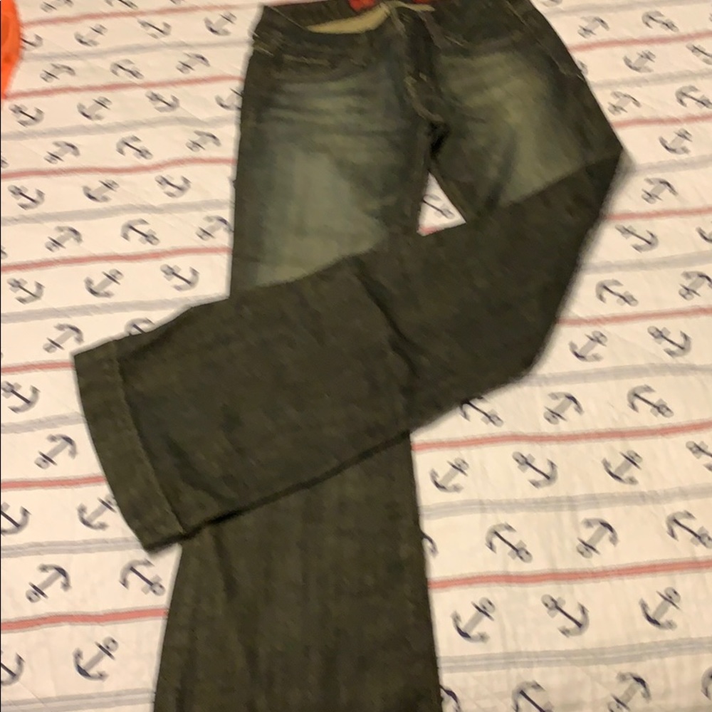 Express ladies jeans.  Flare bottom. Size 2R